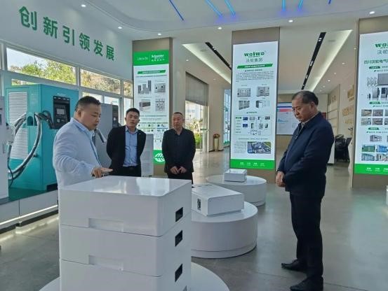 【Industry communication】Haiyue Technology Group Co., LTD., a group of leaders to visit Wolun Electric inspection guide work