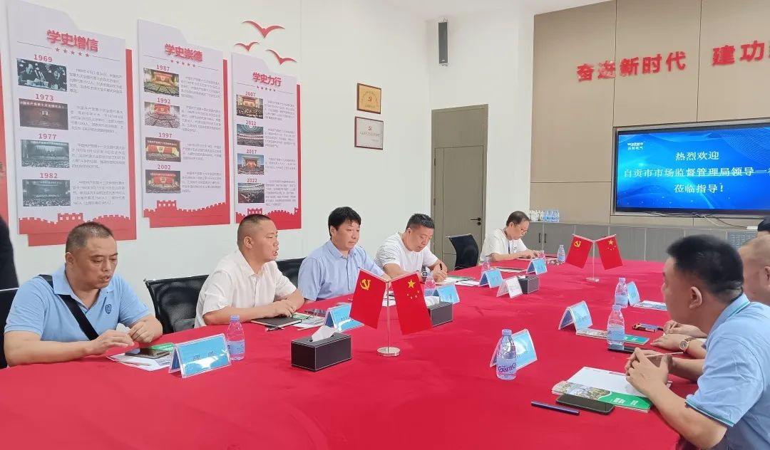 【Leader's Concern】Second-level Researcher Tang Jie and Team from the Market Supervision Administration of Zigong City Visit and Guide Work at Wolun Electric