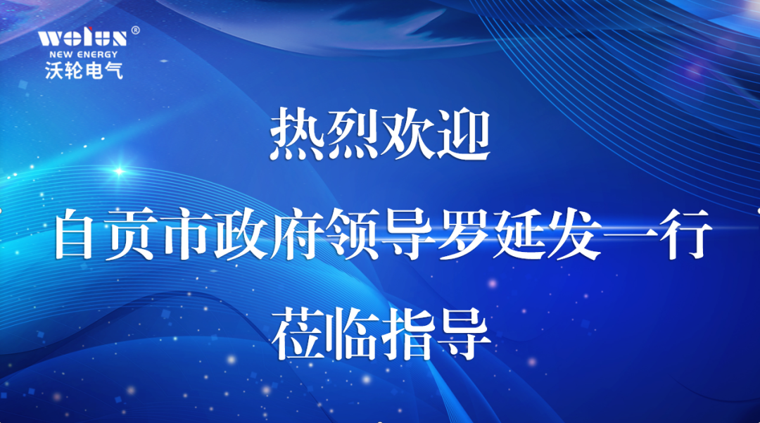 【Leadership Care】Luo Yanfa, Deputy Mayor of the People's Government of Zigong City, led a team to visit Wolun Electric for research and guidance.