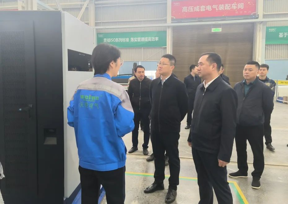 【Leadership Care】Luo Yanfa, Deputy Mayor of the People's Government of Zigong City, led a team to visit Wolun Electric for research and guidance.